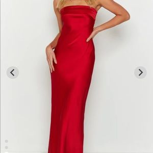 Beginning Boutique- Red Maxi Dress